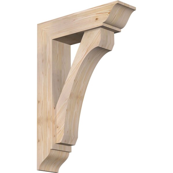 Ekena Millwork Legacy Traditional Smooth Bracket w/ Offset Brace, Douglas Fir, 7 1/2"W x 28"D x 40"H BKT0806X28X40LEC01SDF - main
